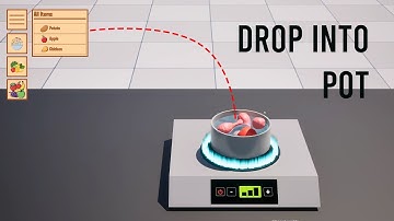 Unreal Engine 5 Cooking Game Tutorial - Part 8 - Drag and Drop Ingredients into Cooking Pot