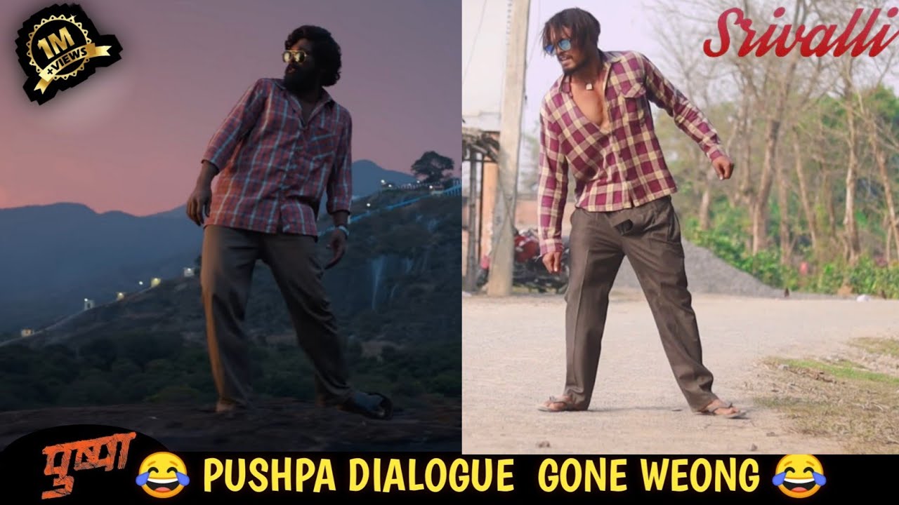 Srivalli Song Gone Wrong ? | Pushpa Raj Dialogue Comedy | Allu Arjun Srivalli Hindi Song Spoof | DI