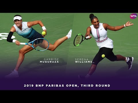Garbiñe Muguruza vs. Serena Williams | 2019 BNP Paribas Open Third Round | WTA Highlights