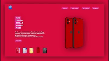 Creative Apple iPhone Landing Page Design Using Html CSS and JavaScript || Web design tutorial