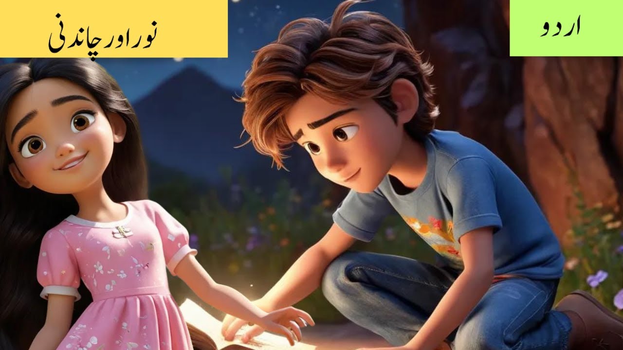 Bedtime stories |نور اور چاندنی| Cartoon Wonderland urdu hindi khani ...