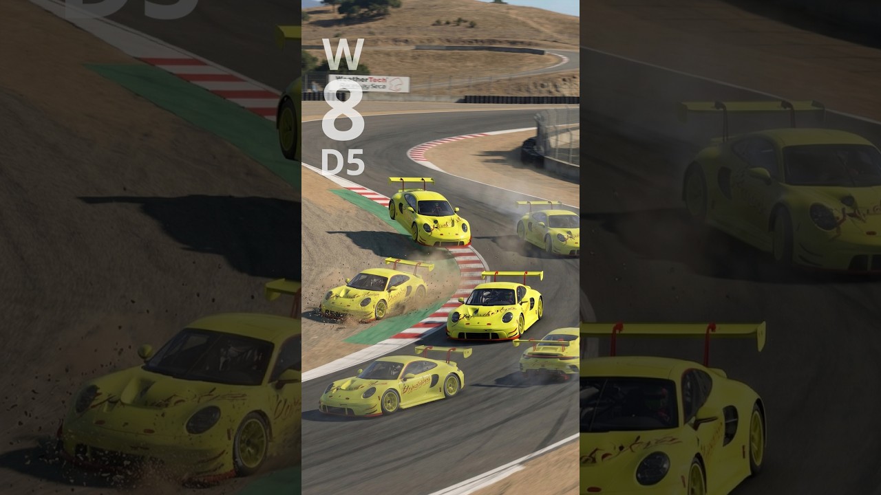W8D5 GT7 Race C Laguna Seca (Gr.3): Porsche 992 — 5-й день ищем стабильность | PS5 Pro