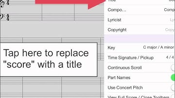How to create a score in Symphony Pro