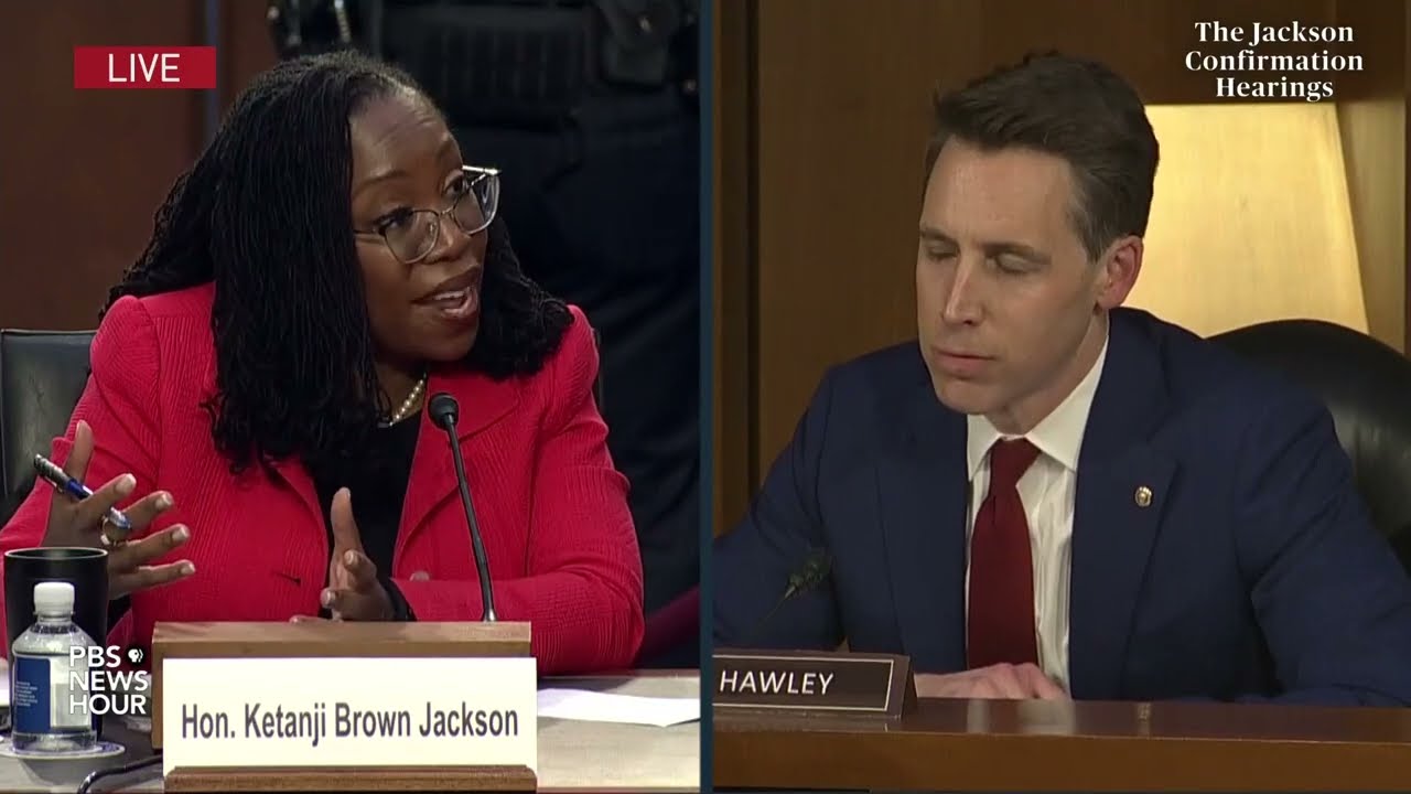 How Hawley's attacks on Ketanji Brown Jackson echo QAnon themes : NPR