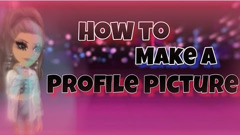 How To Make A Profile Picture~ Imagine Msp