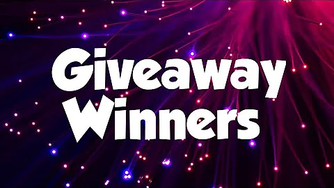 Giveaway Winners