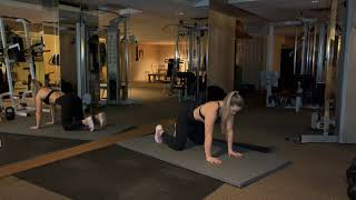 table top scapular pushups