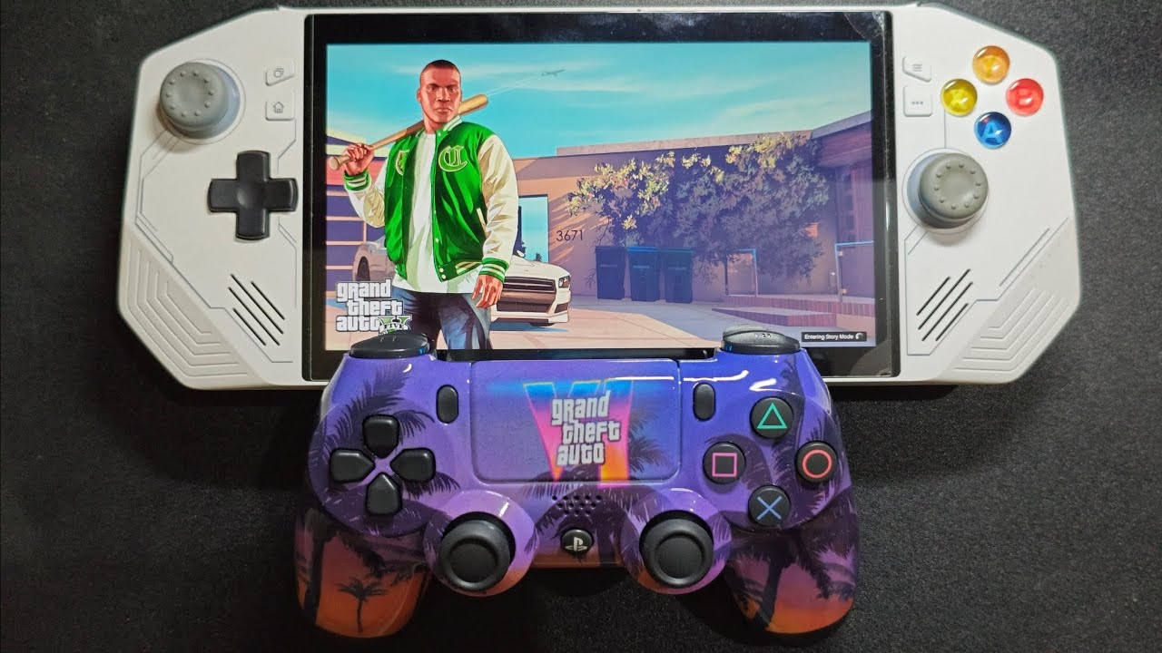 How to Connect a GTA VI PS4 Controller to a Handheld PC and Play GTA V ...