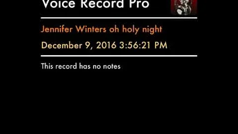 Jennifer Winters oh holy night