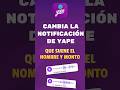 CAMBIA LA NOTIFICACIÓN DE YAPE