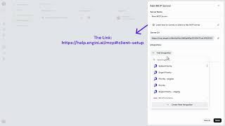 Connections: MCP Server | Engini.io Tutorials