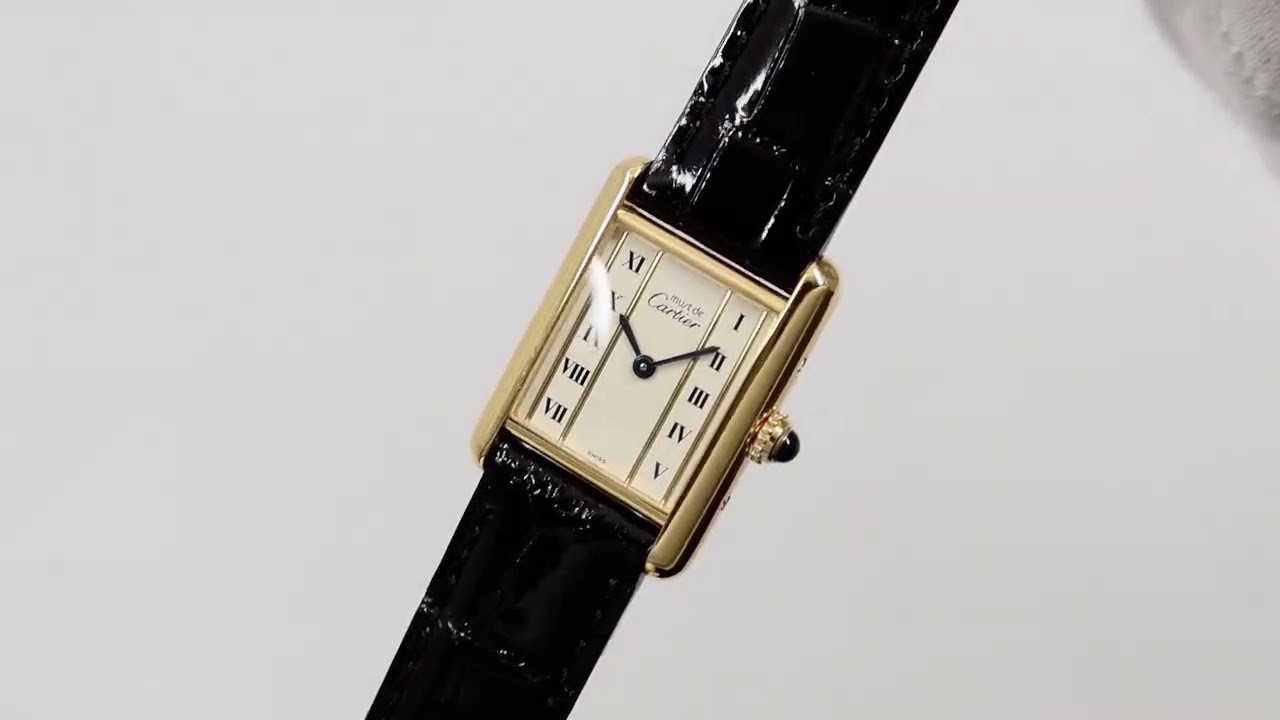 ミルミル様用 新品 未使用 カルティエ 純正 クロコダイル 19mm-16mm Cartier - 新品同様 カルティエ タンク クロコダイル レザー