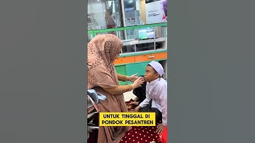 momen sedih ketika santri tidak betah di pesantren ‼️‼️ #sedih #santri #mondok #pesantren #ibu