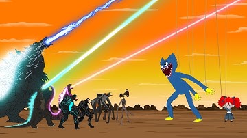 GODZILLA, GODZILLA EARTH, KING KONG vs. POPPY PLAYTIME: Power Levels / ANIMATION