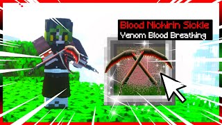 VENOMOUS BLOOD BREATHING SICKLE IN MINECRAFT DEMON SLAYER!