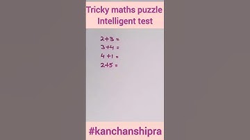 Intelligent test | tricky maths puzzle#shorts #mathspuzzles #brainteaser#puzzle #logicriddles #viral