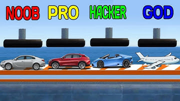NOOB vs PRO vs HACKER vs GOD - Crash Master 3D