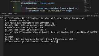 JavaScript Tutorial | Programming a Simple Quiz