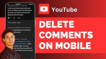 How To Delete Comments On YouTube Mobile 2024 !