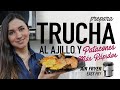 Cómo hacer una rica TRUCHA AL AJILLO y los PATACONES MÁS RÁPIDOS en la #AirFryer | Recetas Fáciles