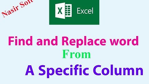 MS Excel | How to Replace a Word "Only" From a Specific Column