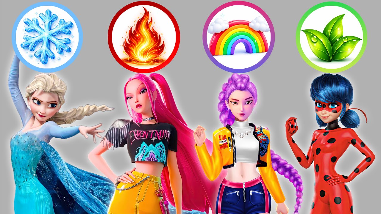 Rumi, Mira & Elsa Shine in Elemental Outfits - Fashion Transformation | Epic Glow Up!