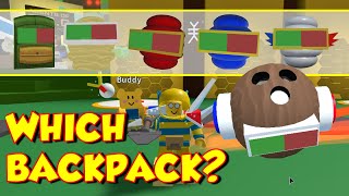 Which BackPack?  Bee Swarm Simulator Tips and Tricks