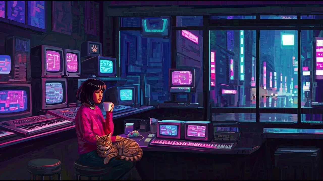 1985 Akihabara Electronics Cafe | 2 Hours High Tech Synth City Pop Melodies