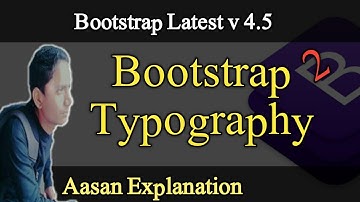 bootstrap 4 tutorial || Bootstrap 4 typography in Hindi, Urdu
