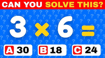 Can You Solve This Math Quiz? ➗✖️🧠 | Easy, Medium, Hard & Impossible Levels 🔢⏱️ | Quiz Beaver