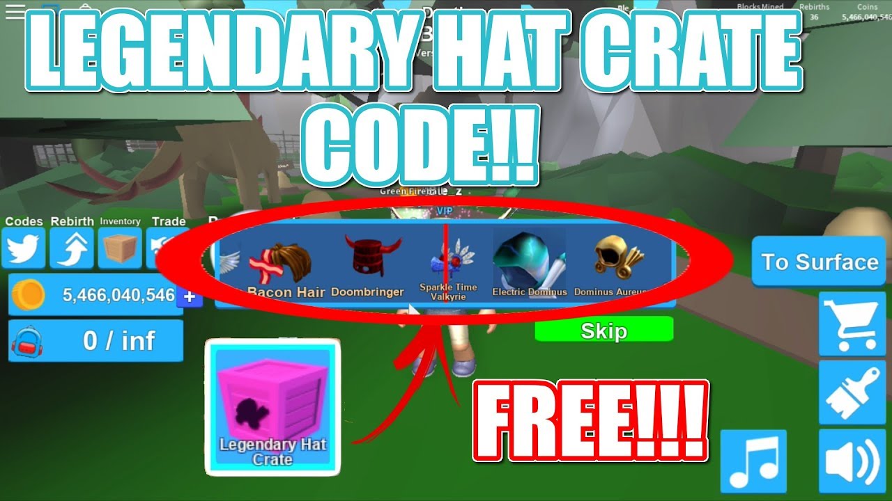 roblox codes legendary hat crates codes