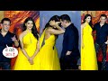 Pooja Hegde and Salman Khan First Time Holding Each Other For Pose at KKBKKJ Promotion