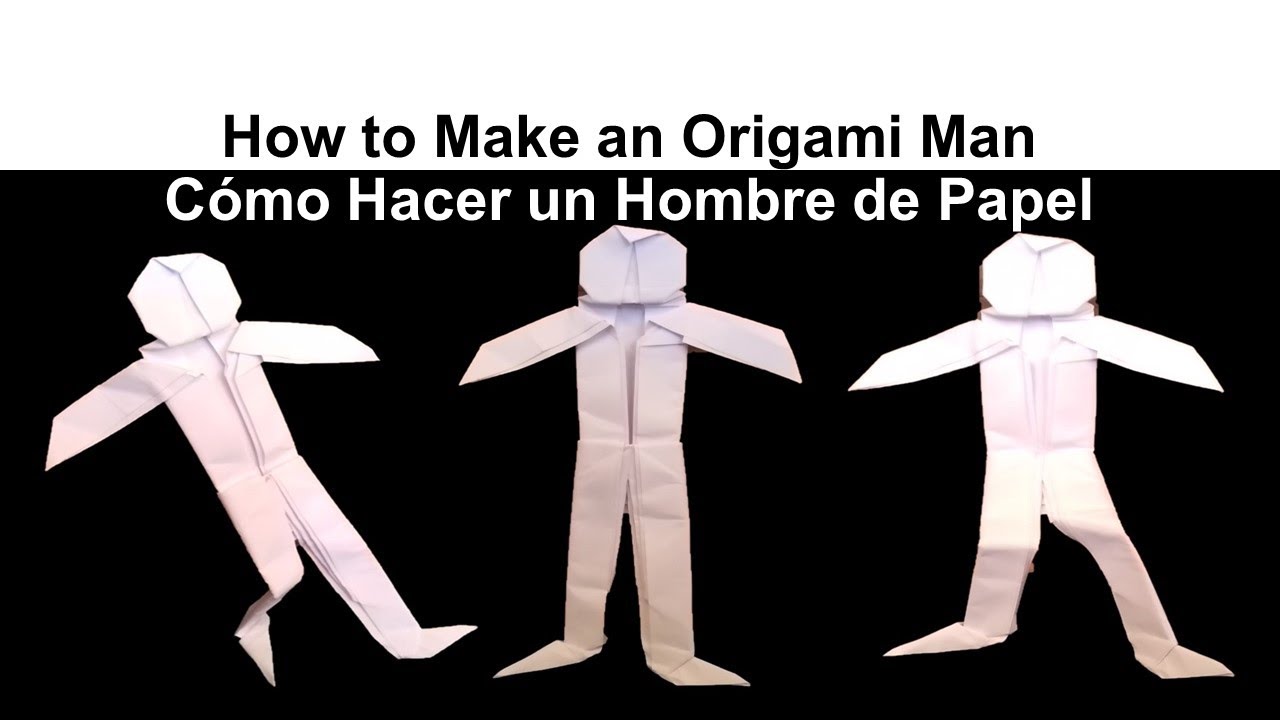fuerte compañero pasillo Origami Man 🕺, DIY Paper Person Crafts - Hombre de Papel, Crea tu propio  Muñeco o Persona de Papel - YouTube