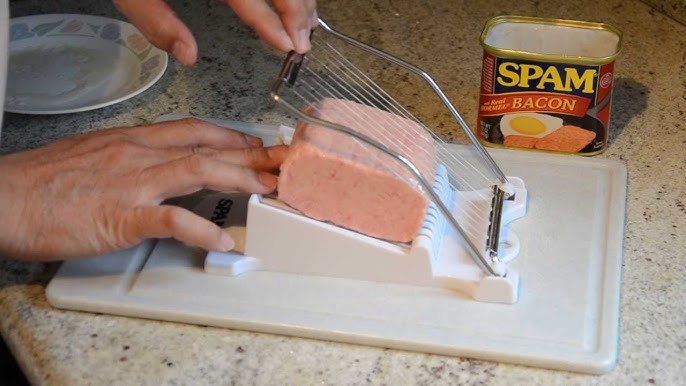 Luncheon Meat Spam Slicer Demonstration - Stainless Steel Wire Cutter -  Westmark quality 