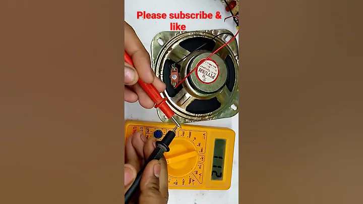 How to check speaker ohm's with multimeter #trending #shortvideo