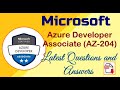 Microsoft Azure Developer Associate (AZ-204) : Practice Questions and Answers - Part#14