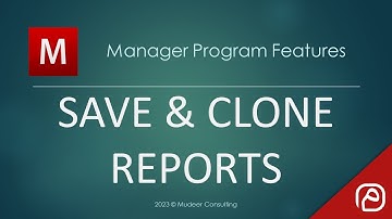 Manager.io Guides 58: Save & clone reports