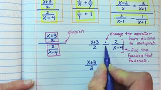 8-5 Simplifying Complex Fractions
