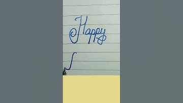 how to write happy birthday in cursive handwriting