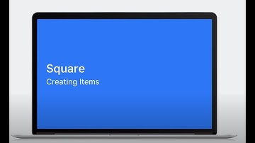 Creating Items for Square Point of Sale