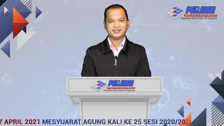 UCAPAN PRESIDEN PERJASA 2020/2021 SEMASA MESYUARAT AGUNG KE 25 UCAPAN PRESIDEN PERJASA 2020/2021 SEMASA MESYUARAT AGUNG KE 25