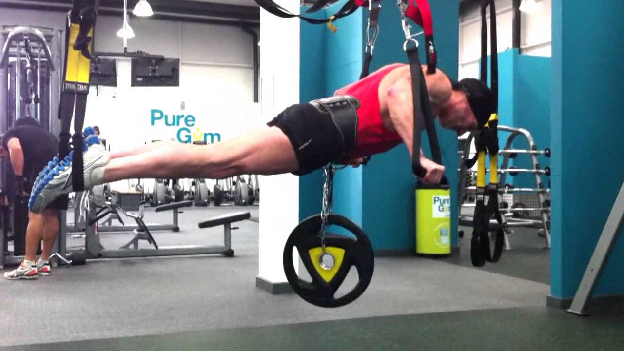 TRXTreme Suspended Pressups with 15kg YouTube