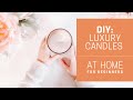 {DIY} HOW TO MAKE LUXURY CANDLES W/ WOODEN WICKS - For Beginners (Coconut Apricot Créme Wax)