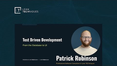 TDD: From the DB to UI | SA Tech Day 2024