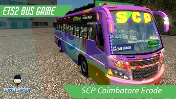 UpHill fast drive its Fun ! SCP Erode Coimbatore TamilNadu Bus Game Play Euro truck simulator 2