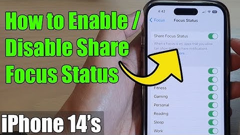 iPhone 14/14 Pro Max: How to Enable/Disable Share Focus Status