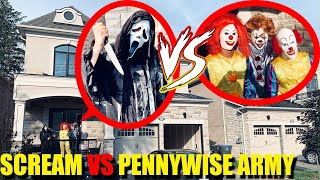 PENNYWISE ARMY VS SCREAM ( THE WORLD IS COMING TO AN END )