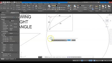 Draw a Right Triangle AutoCAD