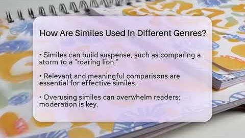 How Are Similes Used In Different Genres? - The Prose Path