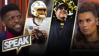 Chargers hire Jim Harbaugh, is Herbert out of excuses? | NFL | SPEAK